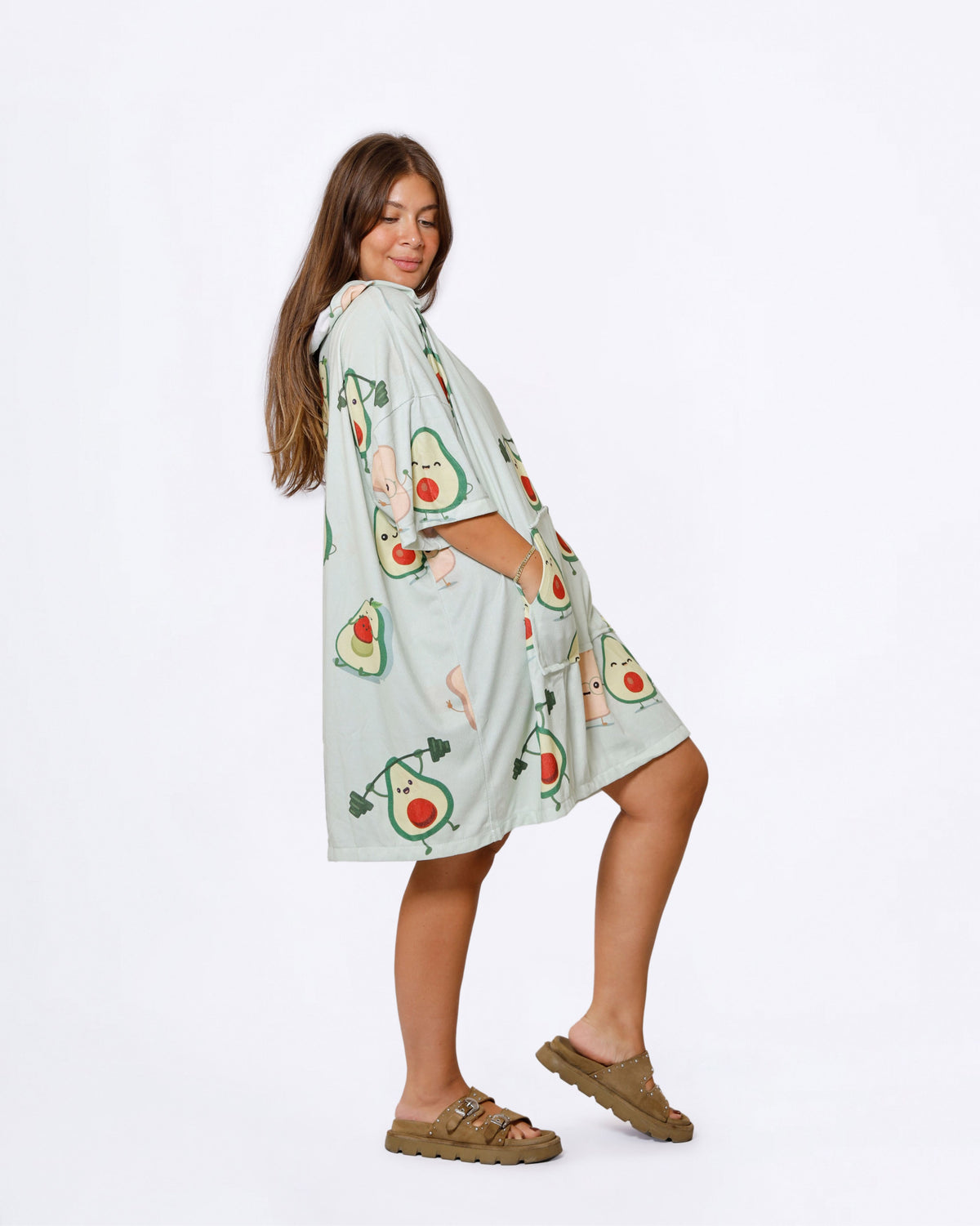 Avocado Towel Poncho + FREE Sand Remover