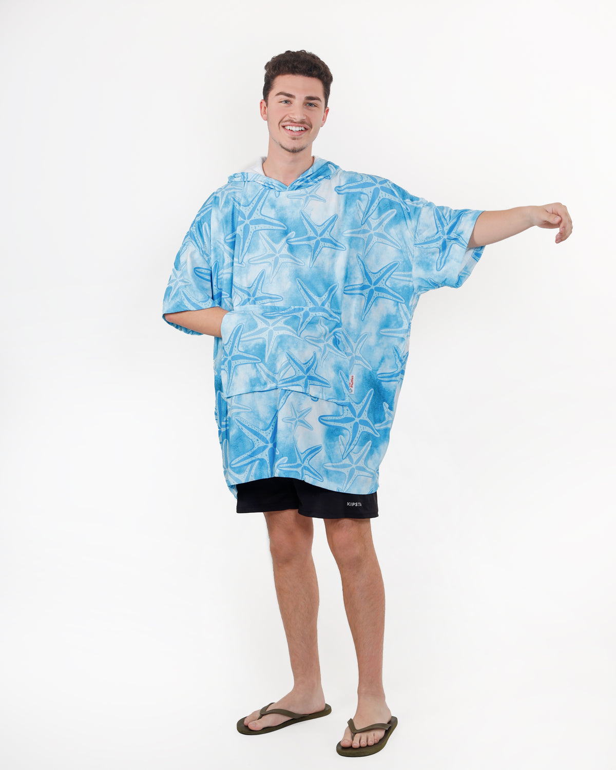 Starfish Towel Poncho + FREE Sand Remover