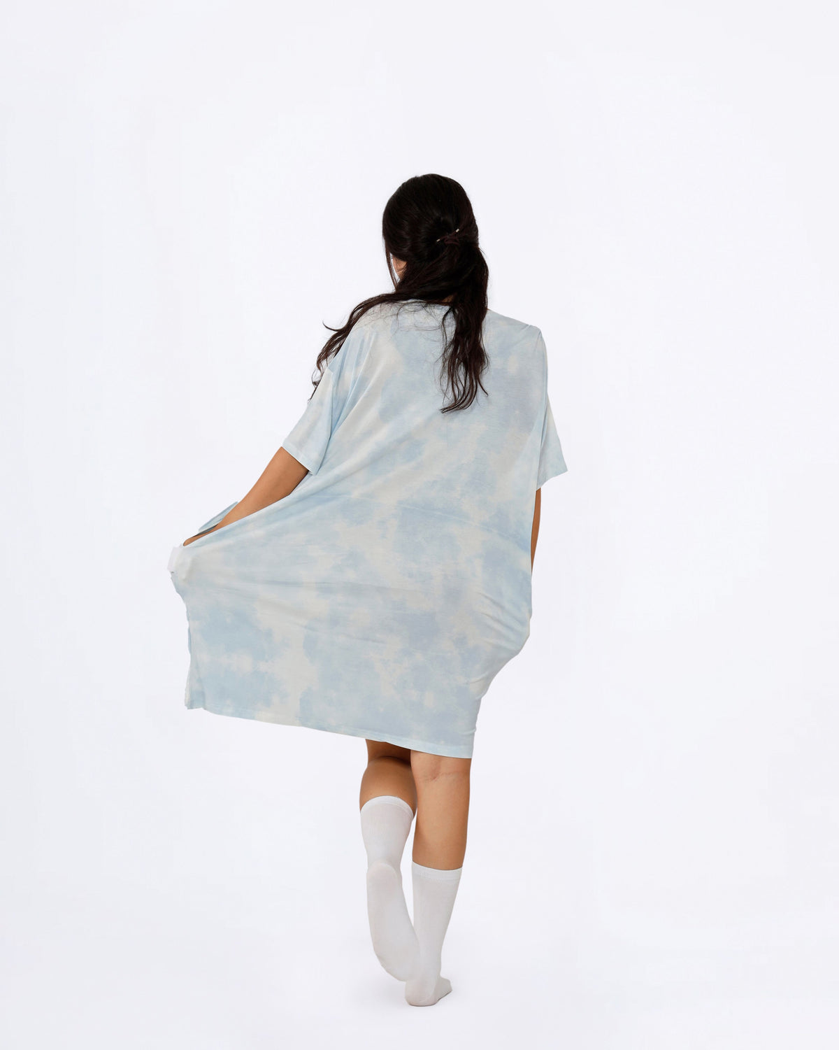 Blue Tie-Dye BF Sleep Tee