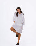 Purple Tie Dye Towel Poncho + FREE Sand Remover