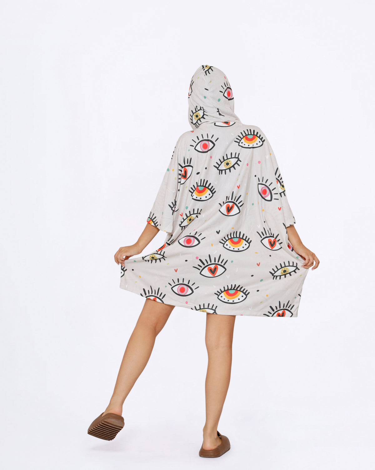 Evil Eye Towel Poncho + FREE Sand Remover